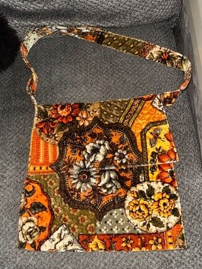 Handmade Crossbody/ Hobo Bag Made Out of Vintage Floral Upholstery Material
